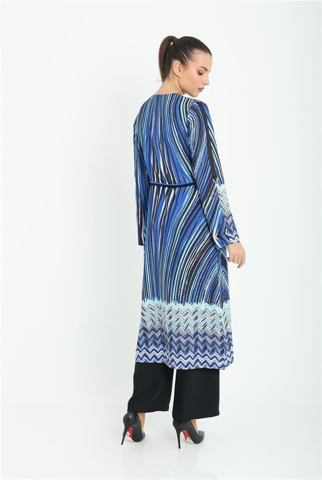 Desenli Uzun Tunik SAKS 9806