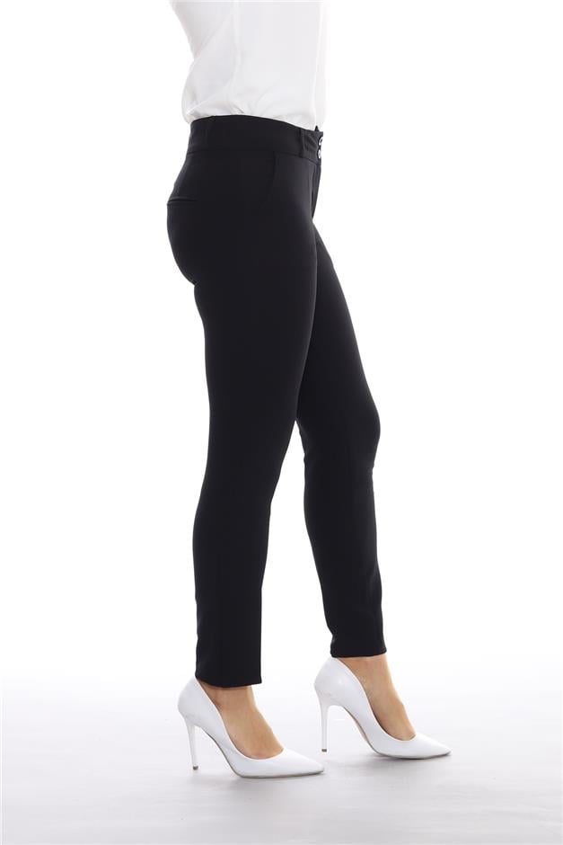 Fleto Cepli Pantolon SİYAH 7553
