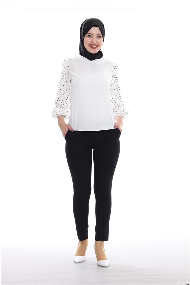 Fleto Cepli Pantolon SİYAH 7553