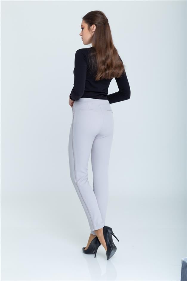 Grogren Detaylı Pantolon EKRU 7539