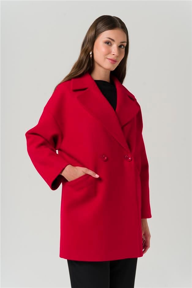 Kruvaze Oversize Kaban KIRMIZI 3884