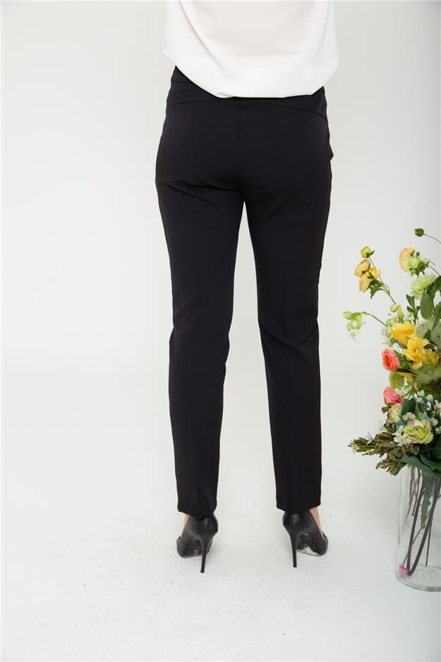 Logolu Basic Pantolon SİYAH 7546-Y