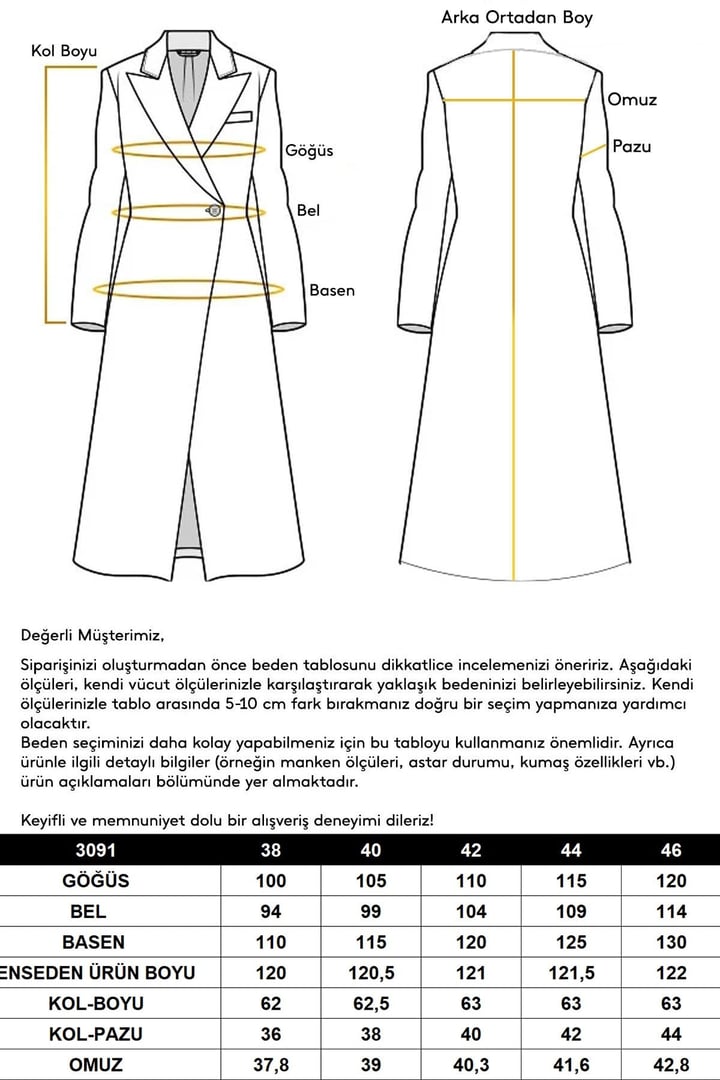 Pelerin Detaylı Kruvaze Kaban MÜRDÜM 3091