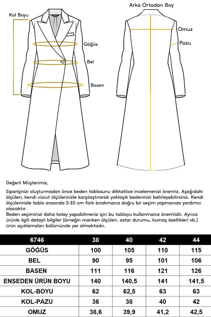 Pelerin ve Kol Ağzı Taş Detaylı Astarlı Pardesü PUDRA 6746