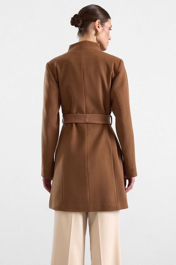 Punto Detaylı Büyük Beden Kaban TABA 3192