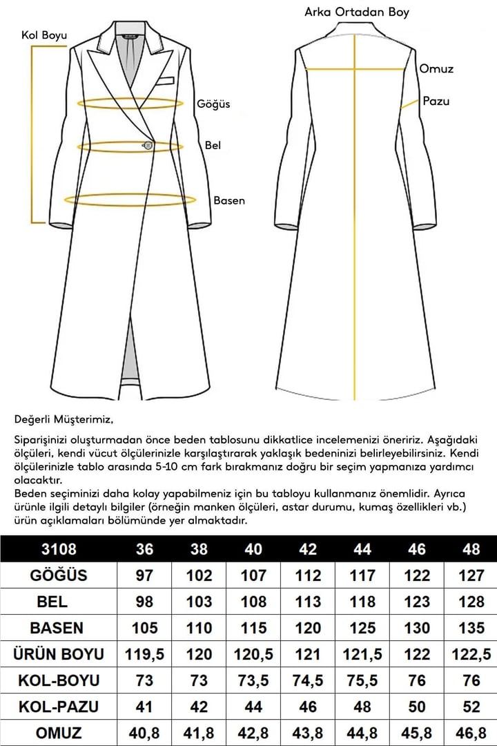 Punto Dikiş Detaylı Oversize Premium Kaban MÜRDÜM 3108