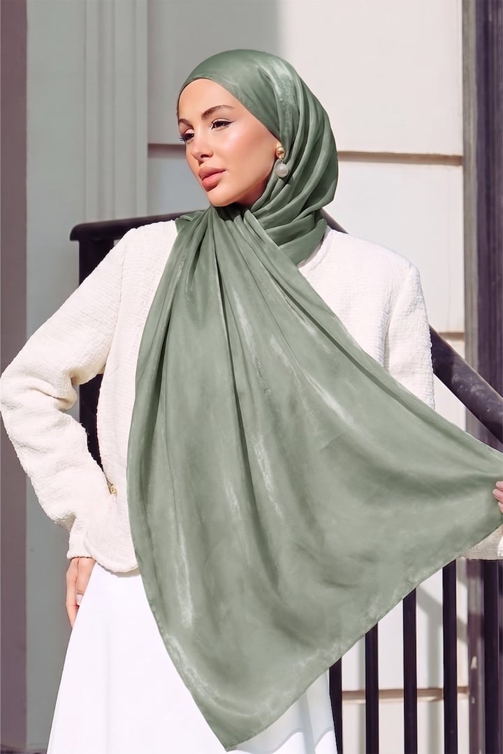 Saten Dokulu Janjanlı Abiye Şal ÇAĞLA 102
