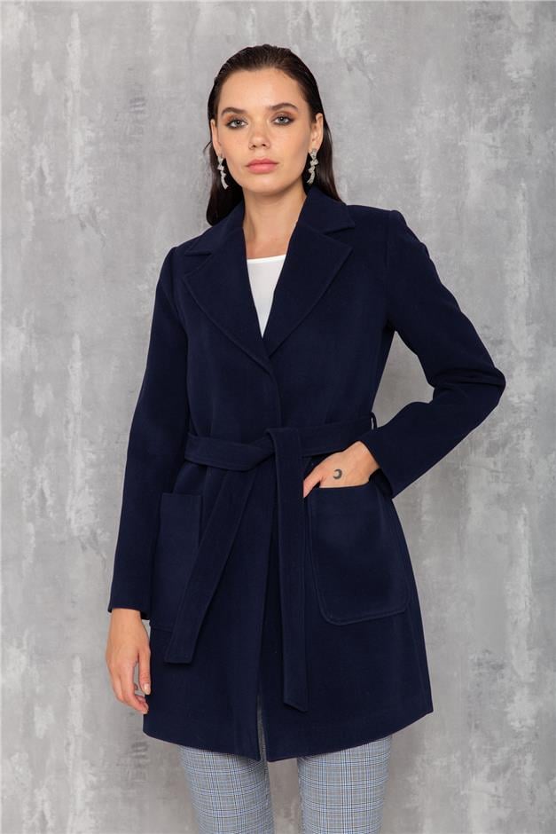 Torba Cepli Kuşaklı Kaban LACİVERT 3630
