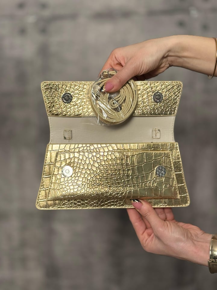 Abel Gold Deri Çanta