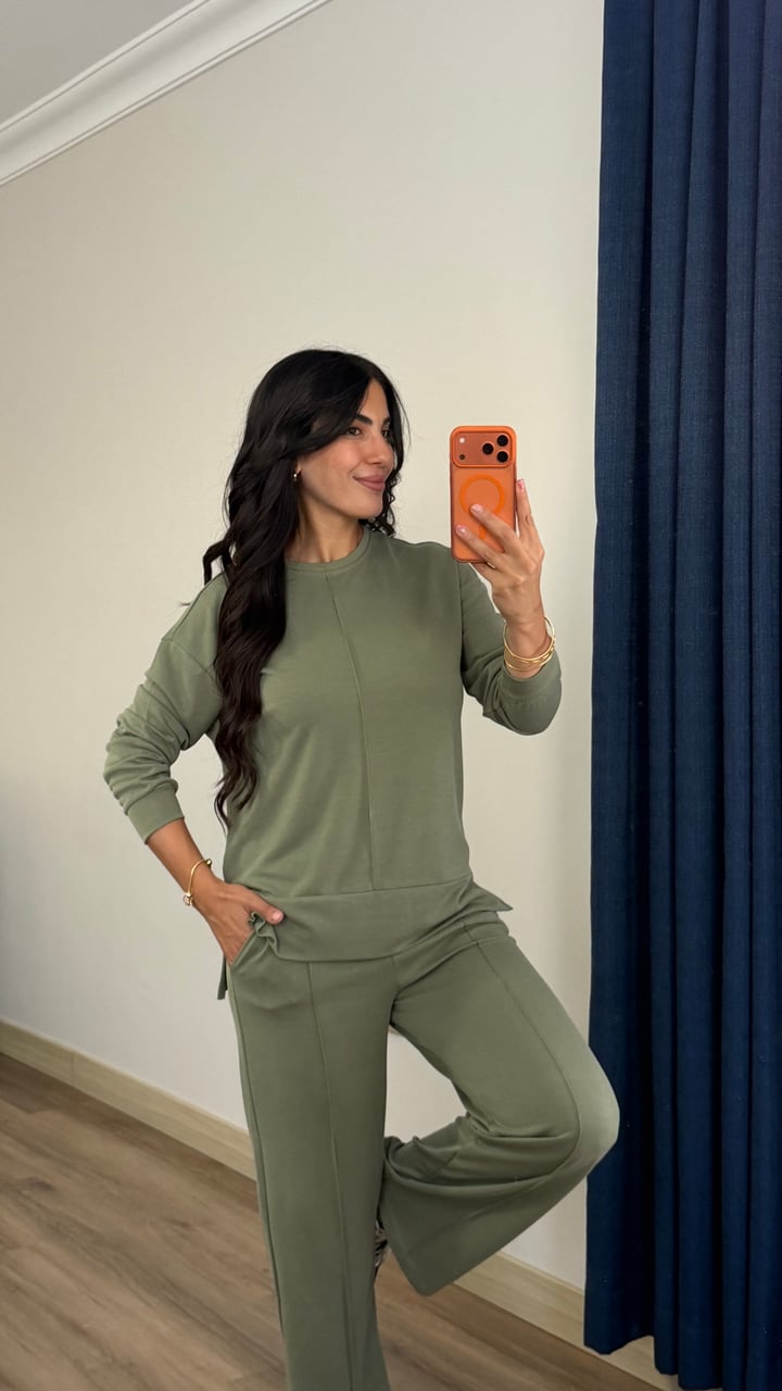 Calista Haki Modal Pike İkili Takım