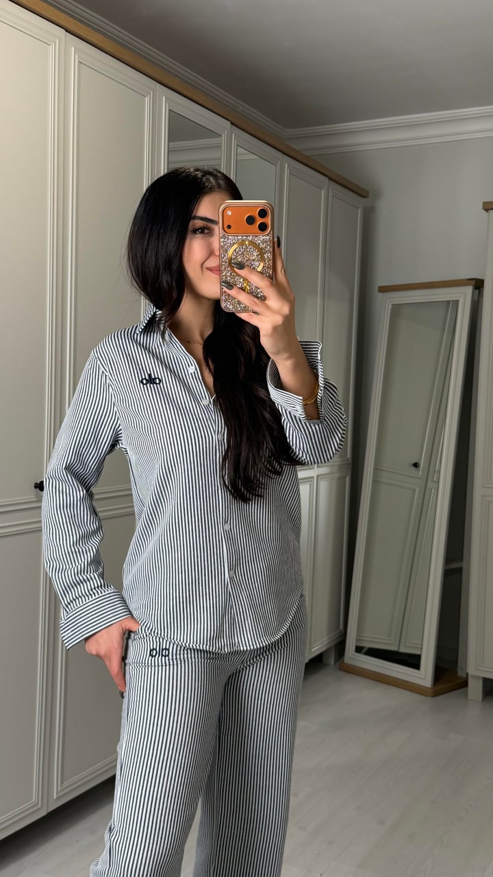 Carmen Çizgili Baskılı İkili Takım