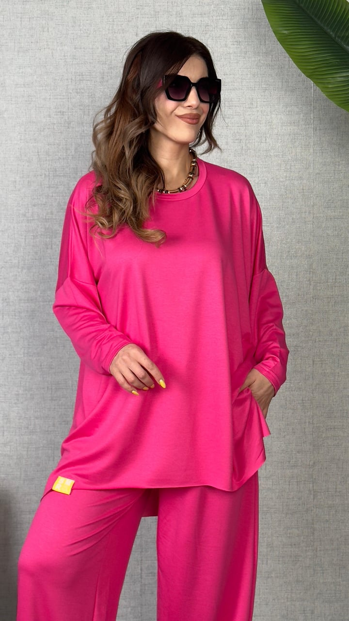 Castel Pembe Oversize  İkili Takım