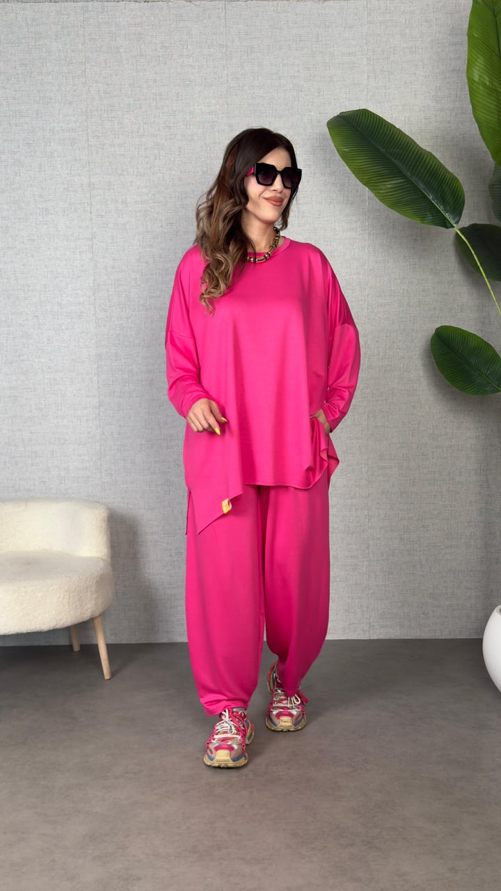 Castel Pembe Oversize  İkili Takım