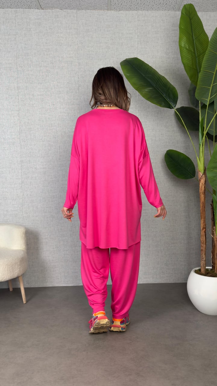 Castel Pembe Oversize  İkili Takım