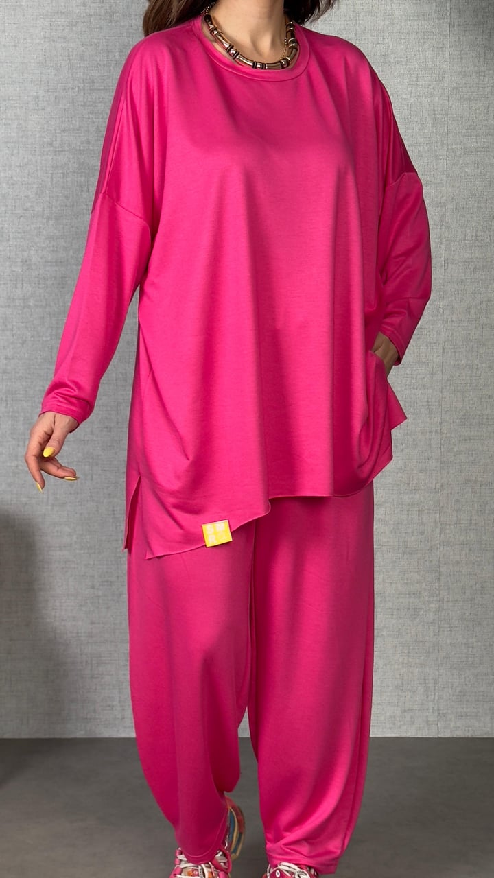 Castel Pembe Oversize  İkili Takım