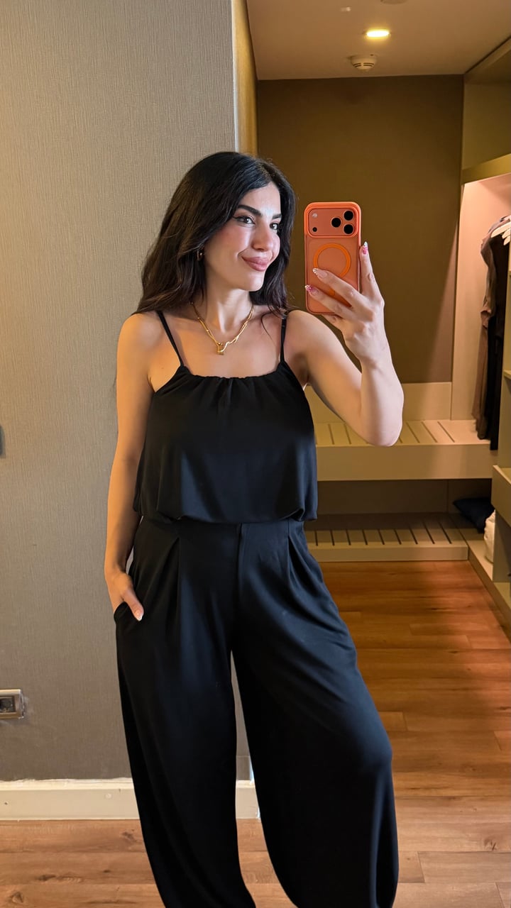 Ceus Siyah Askılı Model Pike İkili Takım