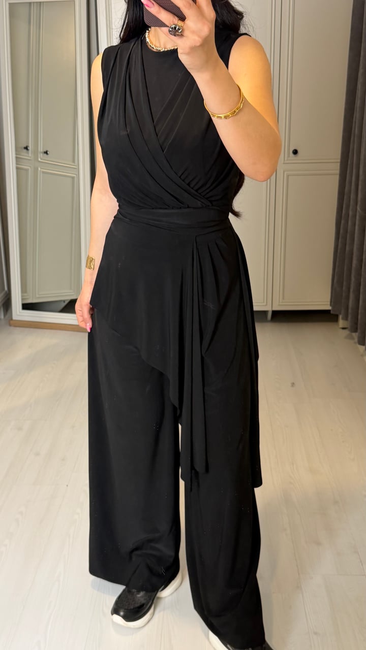 Clop Premium Siyah Sandy Bodysuit İkili Takım