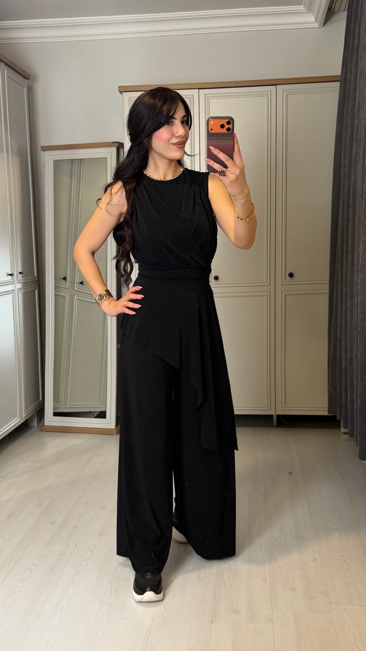 Clop Premium Siyah Sandy Bodysuit İkili Takım