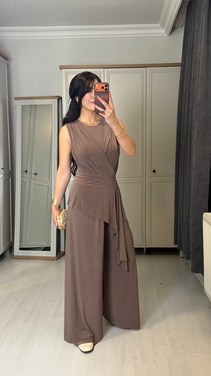 Clop Premium Vizon Sandy Bodysuit İkili Takım