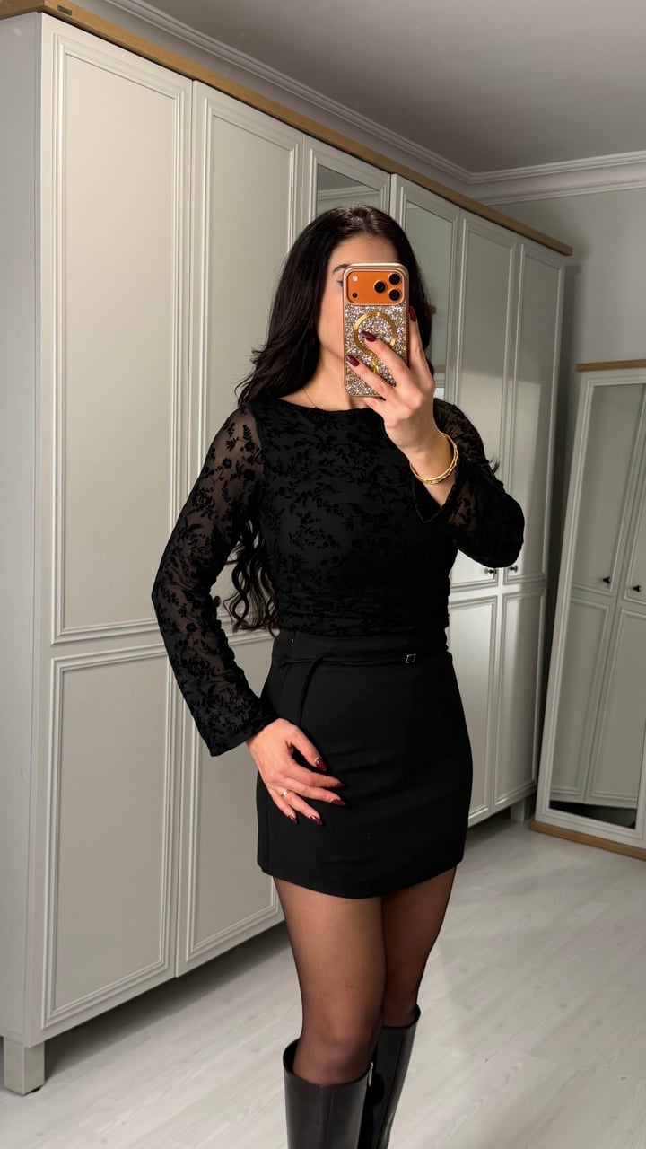 Cristi Siyah Zr. Etek