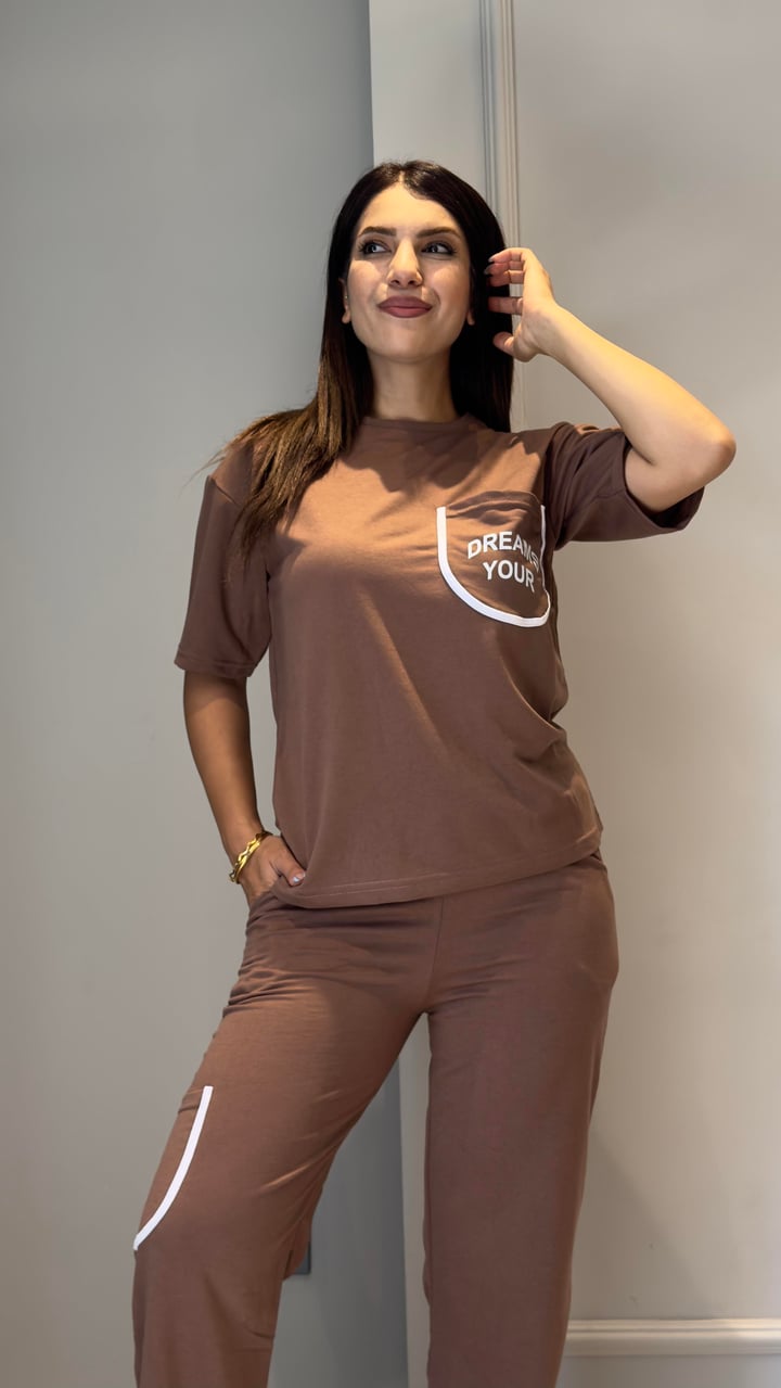 Dream Kahverengi Cepli İkili Takım