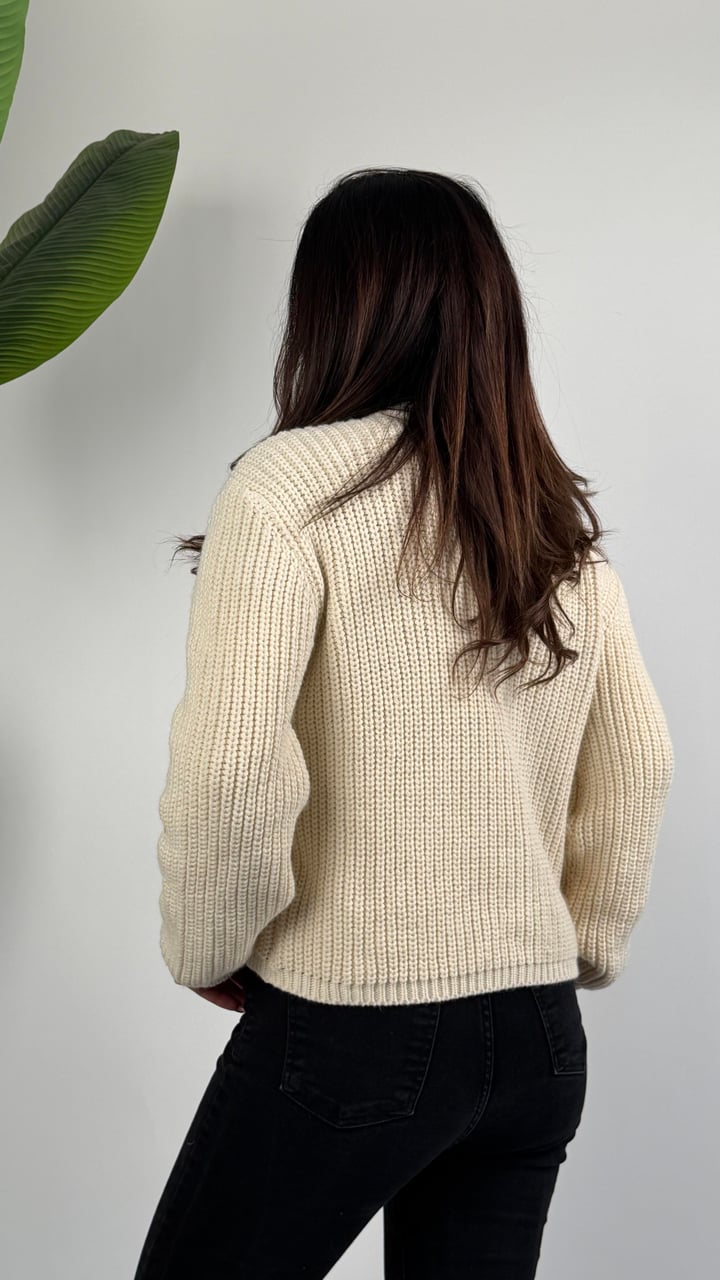 Duci Bej Gold Düğmeli Pinterest Hırka