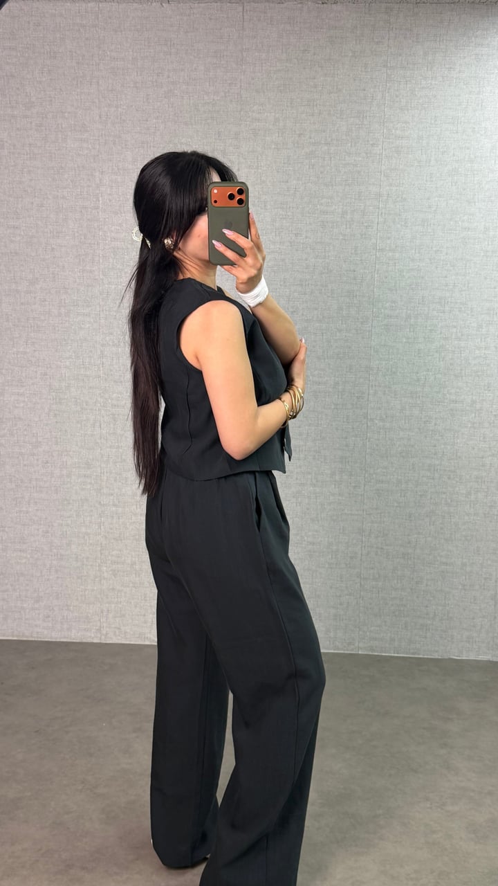Freda Antrasit Tensel Premium İkili Takım