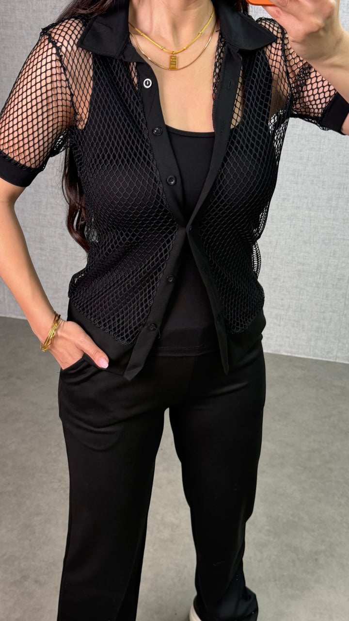 Gaby Premium Siyah Atletli Üçlü Takım