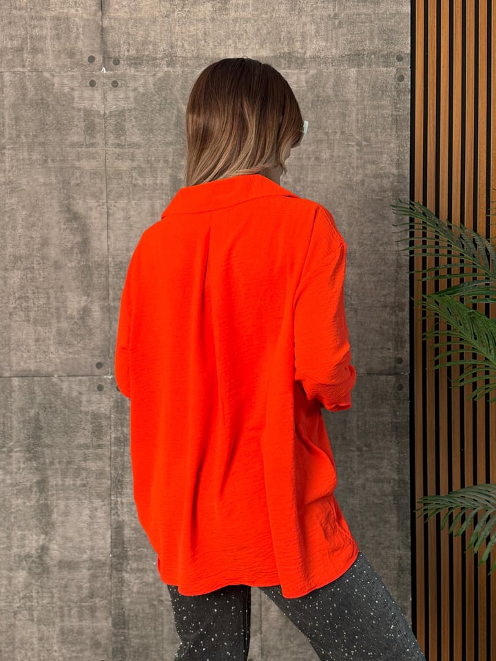 Honne Nar Çiçeği Oversize Aerobin Gömlek