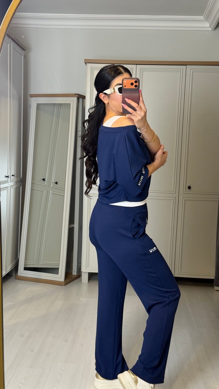Ladze Premium Lacivert Atletli Üçlü Takım