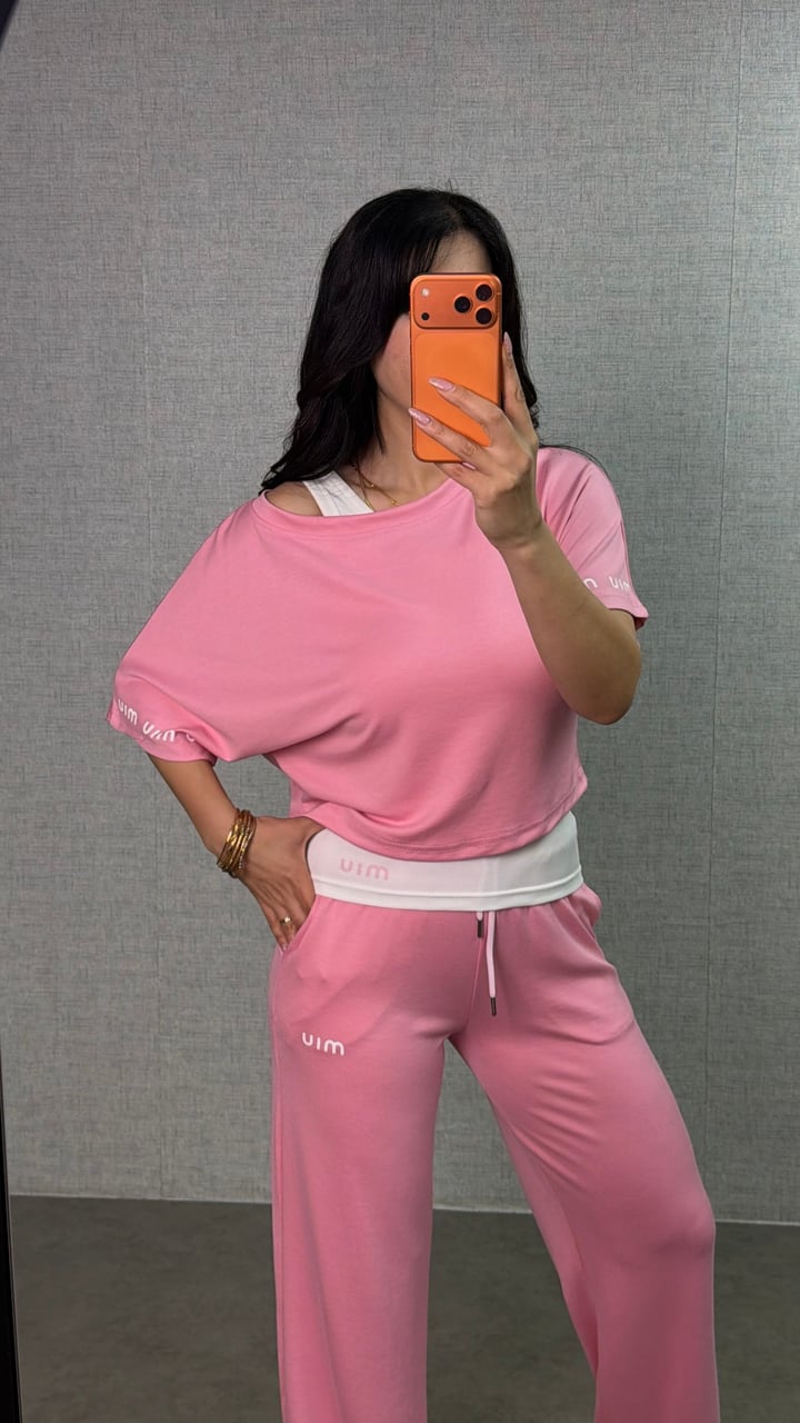 Ladze Premium Pembe Atletli Üçlü Takım