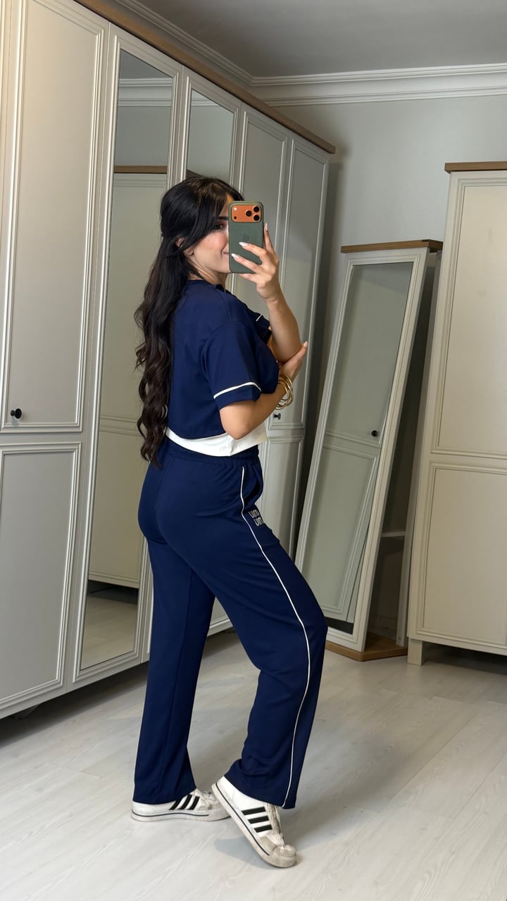 Lana Premium Lacivert Atletli Üçlü Takım