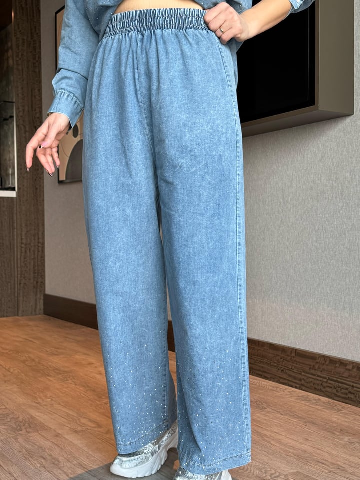 Lumma Taşlı Jean İkili Takım