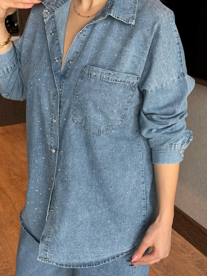 Lumma Taşlı Jean İkili Takım