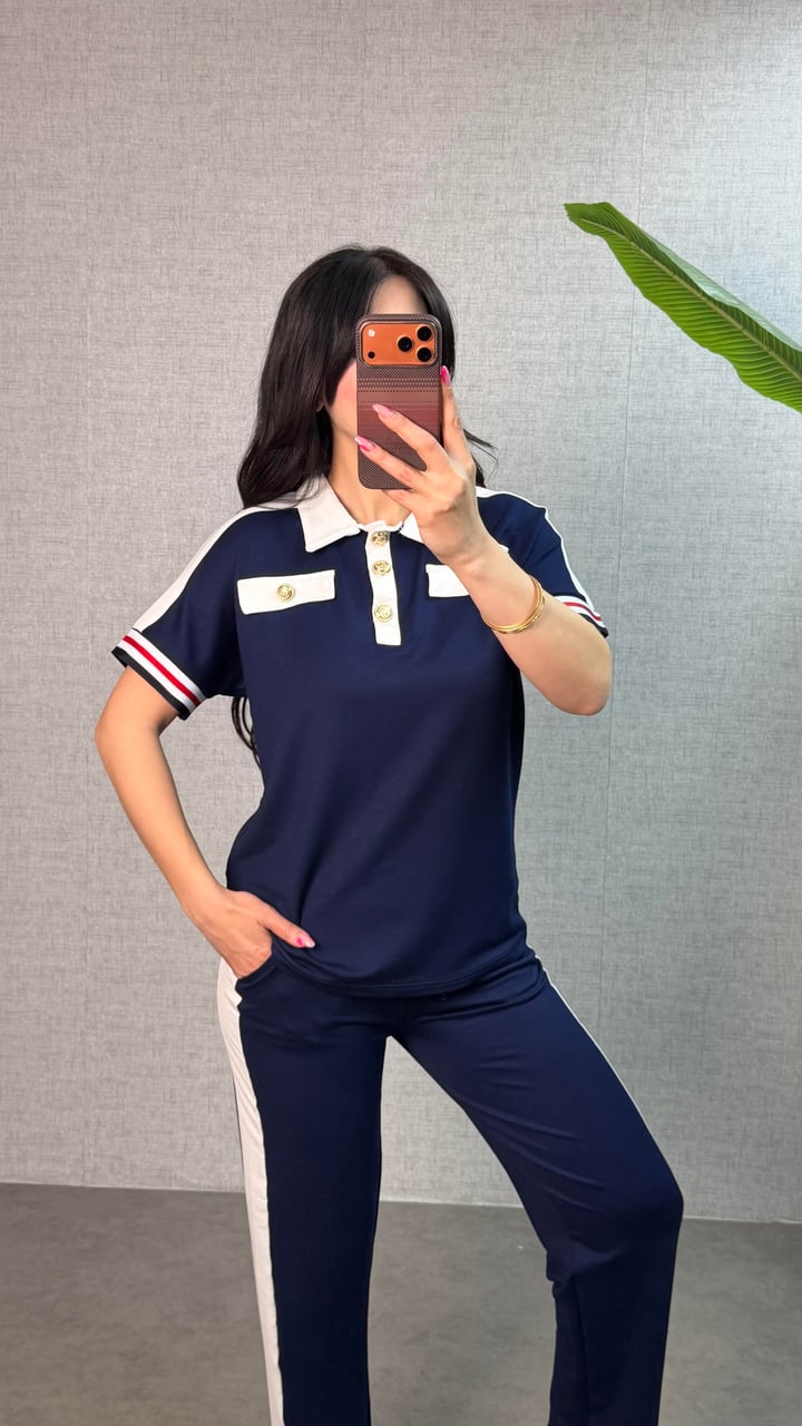 Menna Lacivert İkili Modal Takım