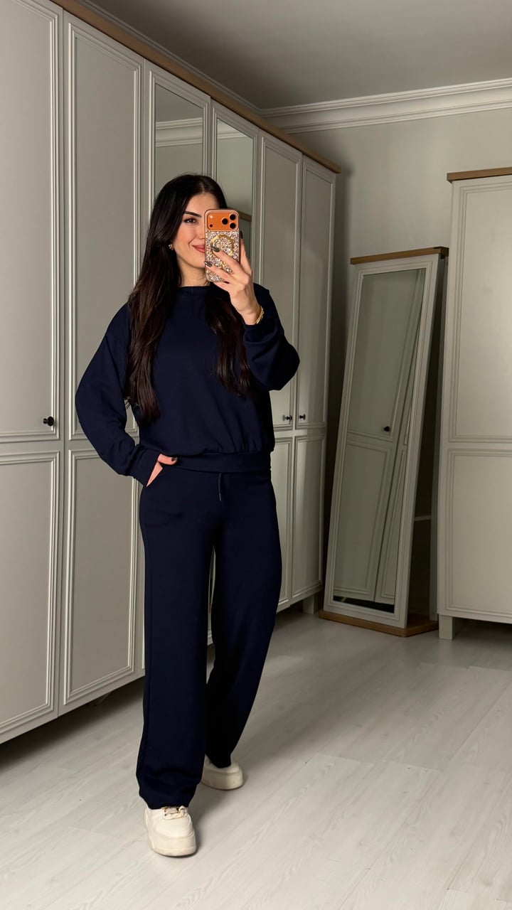 Missi İndigo Mavi Modal İkili Takım