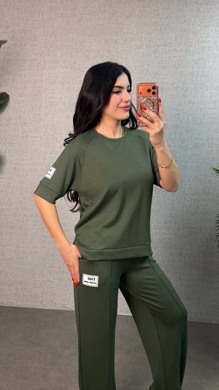 Orena Haki Yeşil Modal İkili Takım
