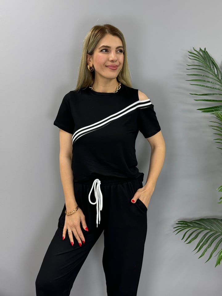Pisa Siyah Ribanalı 2'Li Takım 