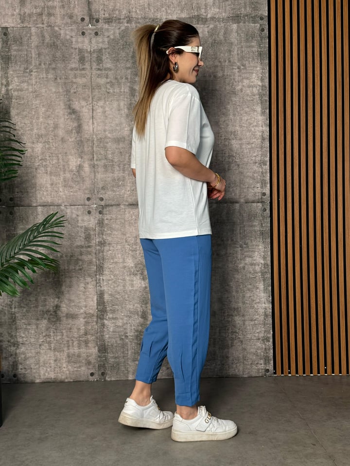 Reveal Mavi Baskılı İkili Takım