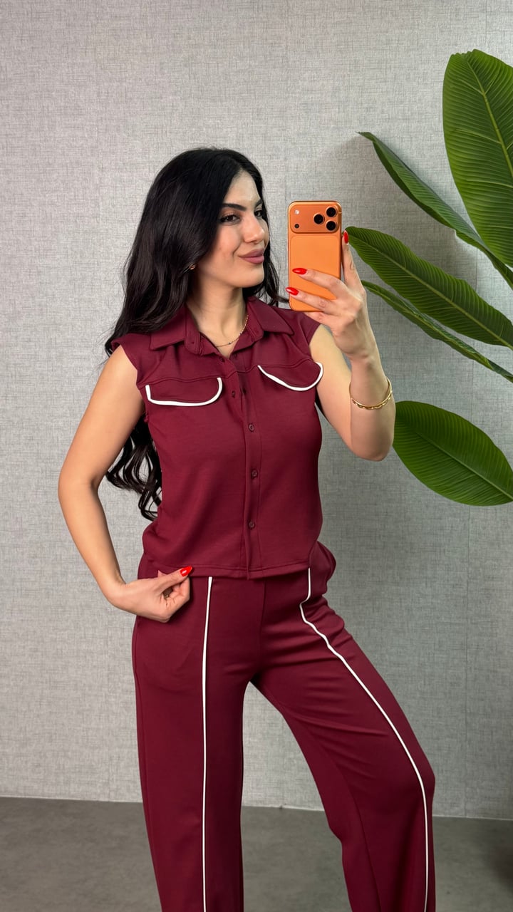 Rivo Bordo Biyeli Modal İkili Takım
