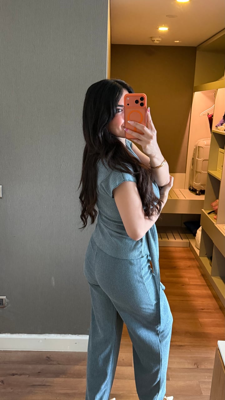 Rugge Mint Yeşili Bağlamalı Bürümcük İkili Takım