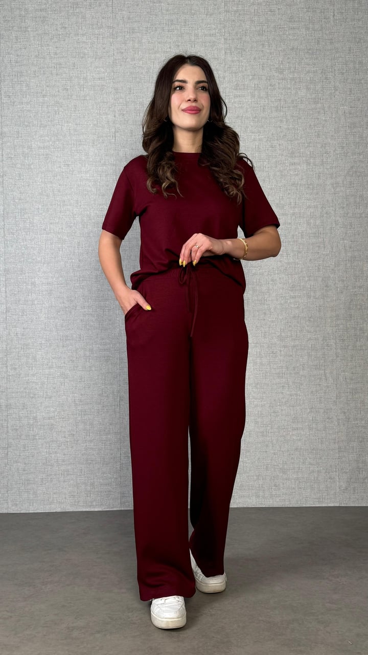 Sies Bordo Modal Basic İkili Takım