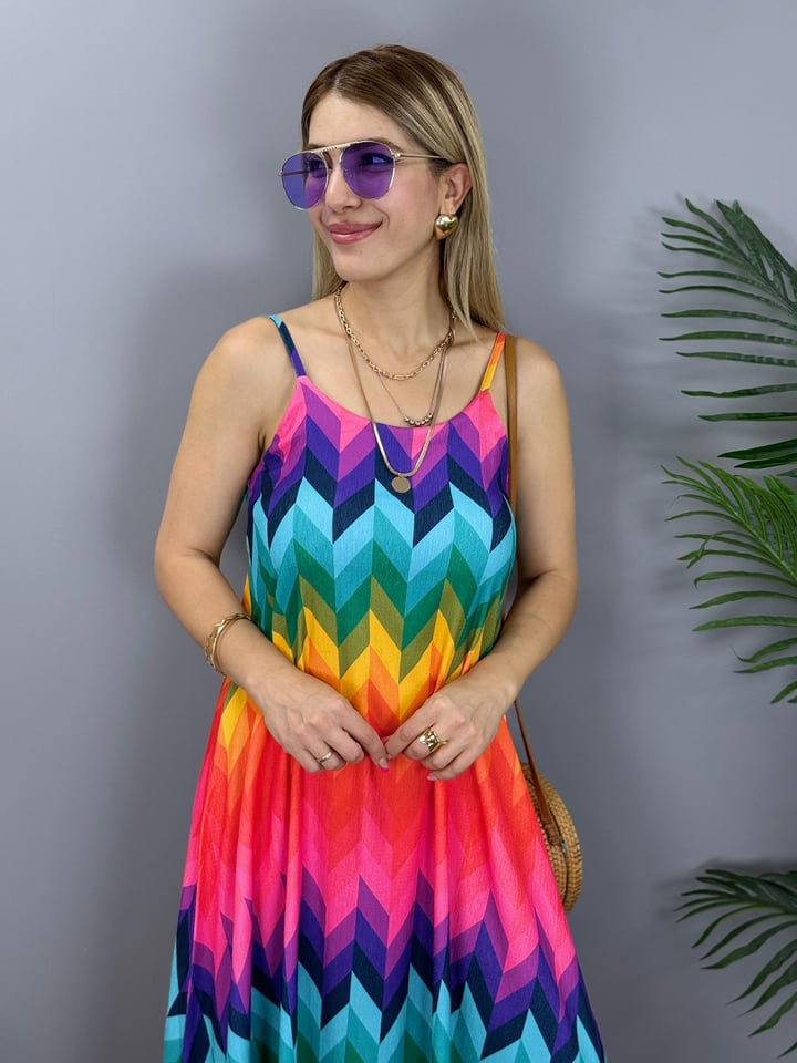 Sunrise Rekli İp Askılı Maxi Boy Elbisse