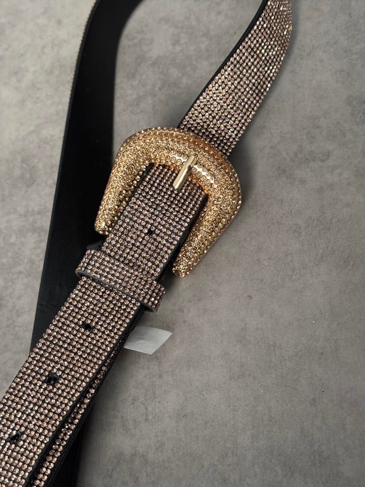 Taşlı Rose Gold Kemer