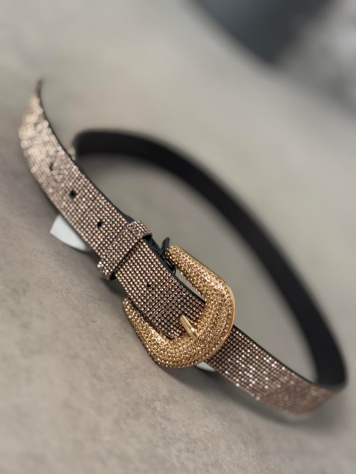 Taşlı Rose Gold Kemer