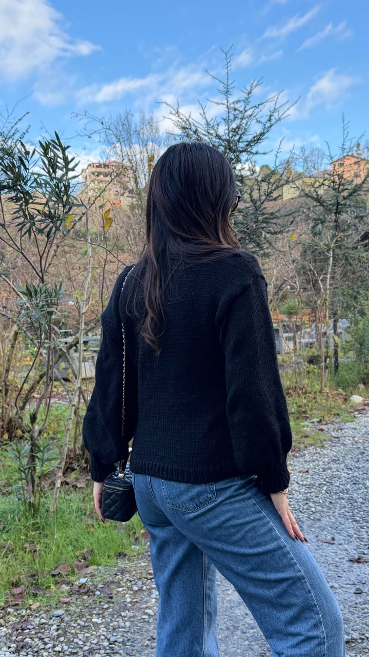 Vanne Siyah Pinterest Kurdeleli Triko Hırka