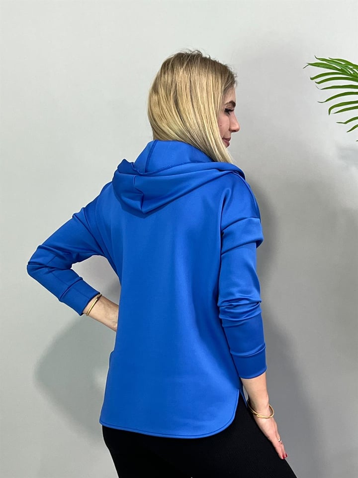 Ventura Mavi Kapüşonlu Sweatshirt