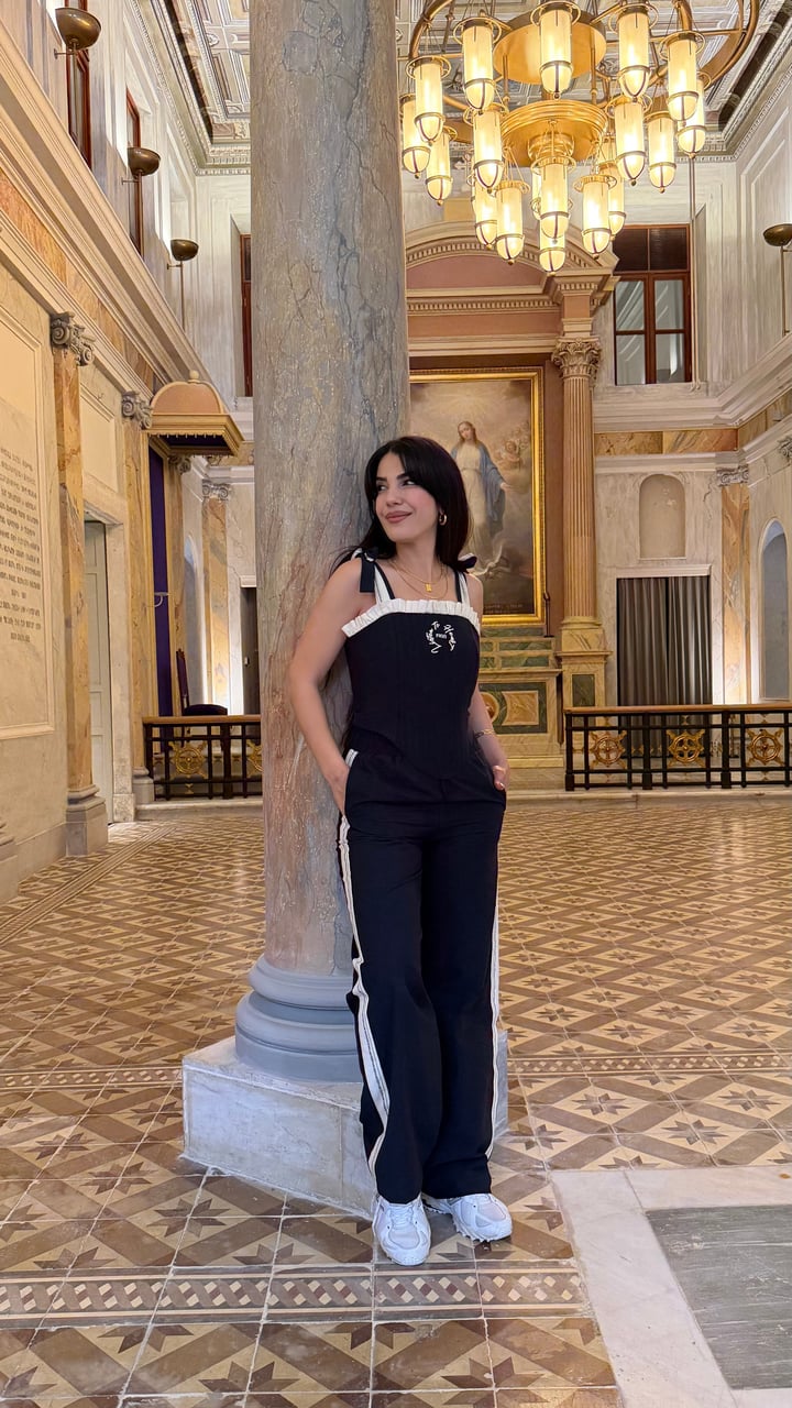 Vova Lacivert Korse Bluz İkili Takım