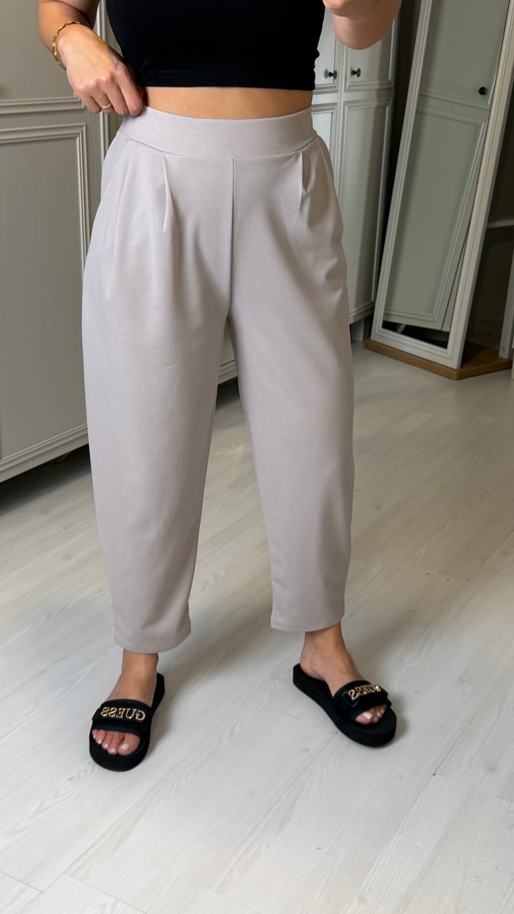 Zenna Gri Harem Pantolon