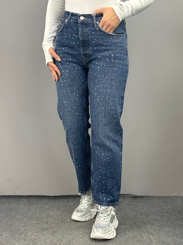 Zr. Taşlı Mavi Jean